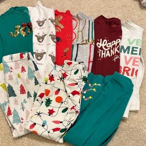 Girls holiday lot size 4-5 crewcuts, cat & Jack, carters, Gymboree and mud pie